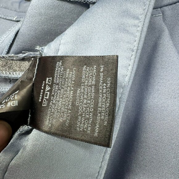 Express Dress Pants Women Size 6 Columnist Barely Boot Mid Rise Stretch Sky Blue - Picture 7 of 11